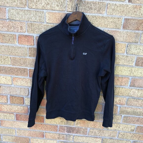 Vineyard Vines 1/4 Zip Jacket XS Black - Picture 3 of 3